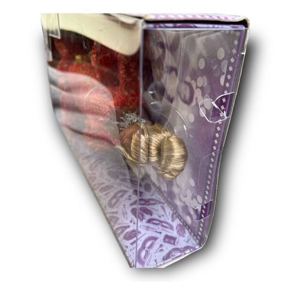 Barbie Inspiring Women Doll, Celia Cruz Queen of Salsa in Red Lace Dress - Picture 4 of 16